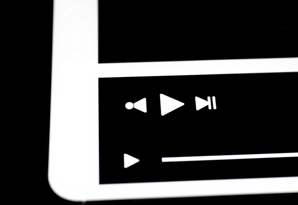 Device screen showing video content